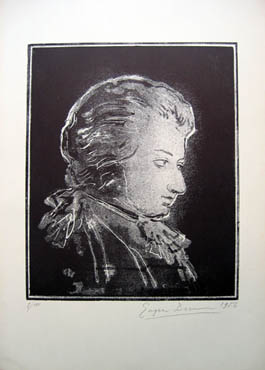 Eugene Berman - Mozartiana - 1956 lithograph cover sheet
